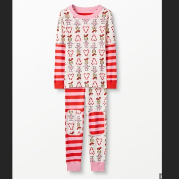 Girls Hanna Andersson Grinch Cindy Lou Who Jams PJ Pajamas Set Christmas 120 6/7 - Picture 6 of 6